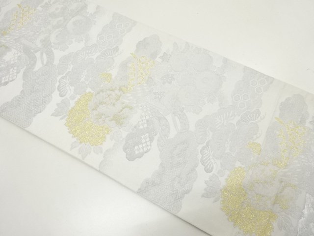 Japanese Kimono / Antique / Fukuro Obi Combined weave